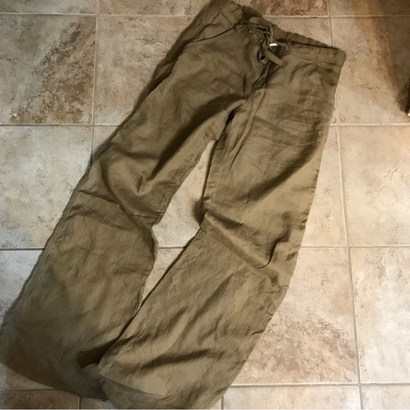▪️DIVIDED Khaki Color Linen Pants - Picture 1 of 15